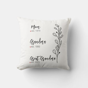 Großes Oma Pillow Personalisiert Großeltern Kissen