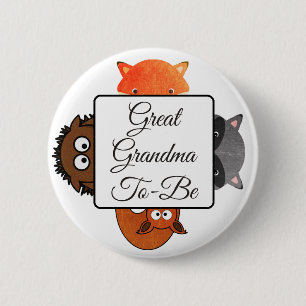 Großes Oma, um Button Fox Woodlands Thema zu sein