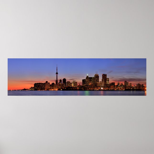 Grosses Panorama von Toronto Kanada Poster (Vorne)