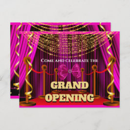 Großes Party mit rosa goldfarbenem VIP Ankündigungspostkarte