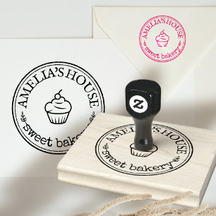 Großes, Personalisiertes Logo Gummistempel