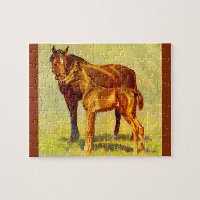 großes Pferd Puzzle (Horizontal)