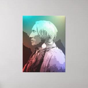 Großes Pferd - Südcheyenne Leinwanddruck