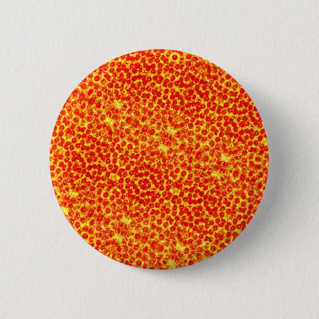 Großes Pizza-Muster Button (Vorderseite)