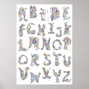 großes Poster: Alphabet Poster