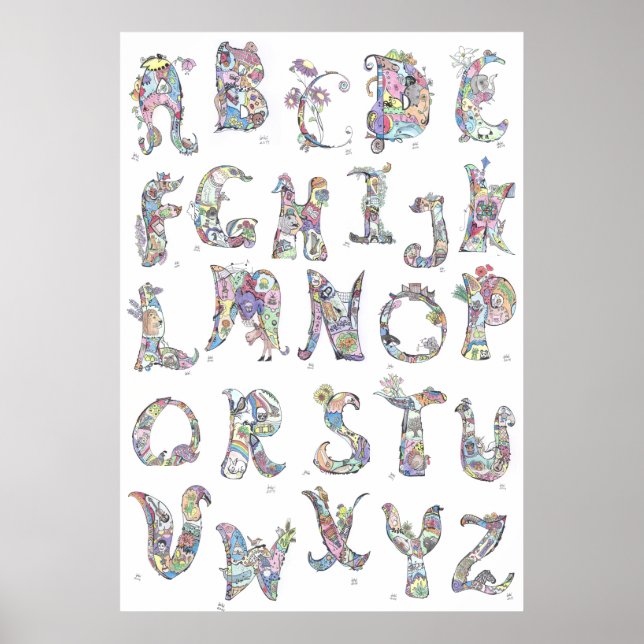 großes Poster: Alphabet Poster (Vorne)