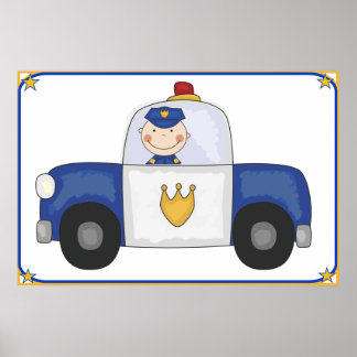 Großes Poster für Polizeirevier und Polizeibeamte