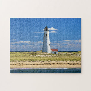 Großes Punkt-Leuchtturm Nantucket MA Puzzle