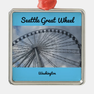 Großes Rad Puget Sound Washington Seattles Ornament Aus Metall