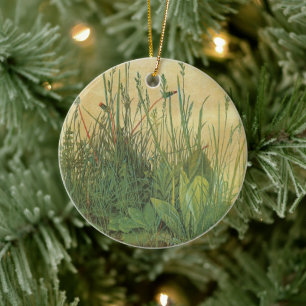 Großes Rasenstück von Albrecht Dürer, Vintage-Kuns Keramik Ornament