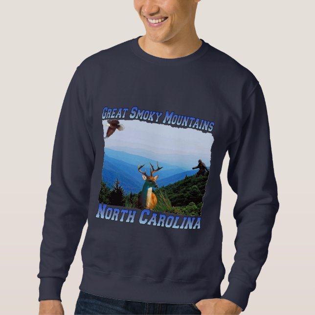 Großes rauchiges Mtns North Sweatshirt (Vorderseite)