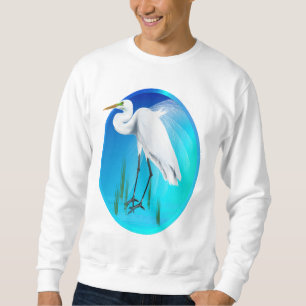 Großes Reiher-Oval-Shirt Sweatshirt