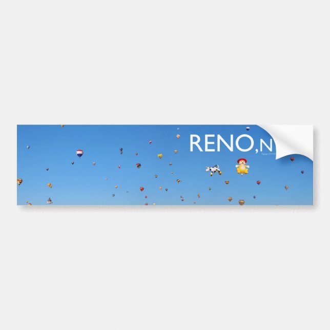 Großes Reno-Ballon-Rennen Autoaufkleber (Vorne)