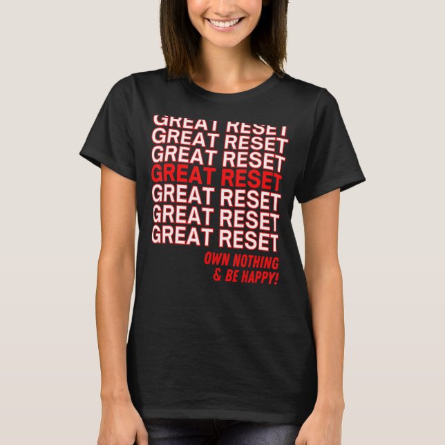 Großes Reset lustig Danke, dass Sie mir nichts b T-Shirt (Vorderseite)