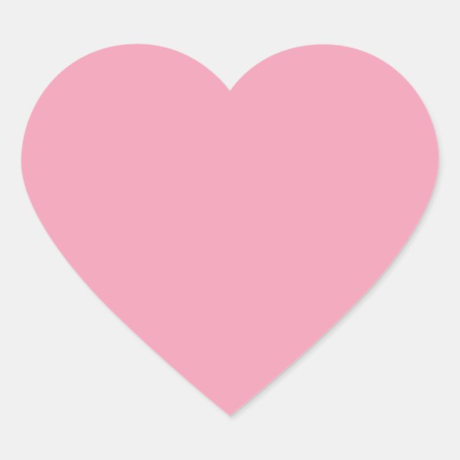 Großes rosa Herz Liebe Herz-Aufkleber (Vorderseite)