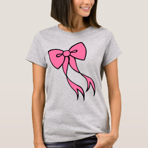 Großes rosa Schleifen-T-Shirt T-Shirt