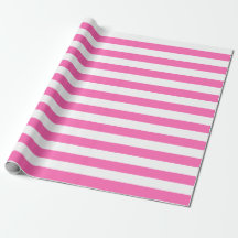 Großes rosa und Weiß Stripes Packpapier