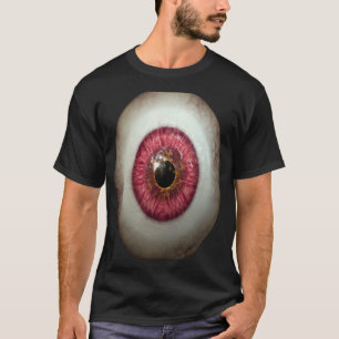 Großes rotes Augapfel-Grusel-Spooky-Auge Halloween T-Shirt