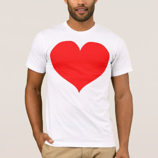 Großes rotes Herz T-Shirt inspiriert von Nim Chimp