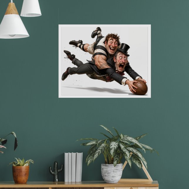 Großes Rugby Herren Poster (Wohnzimmer 1)