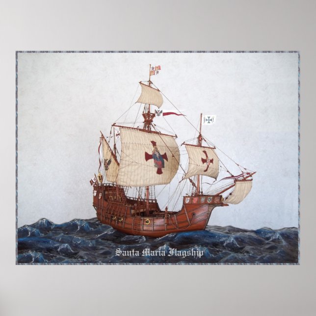 Großes Santa Maria Flagship-Poster Poster (Vorne)