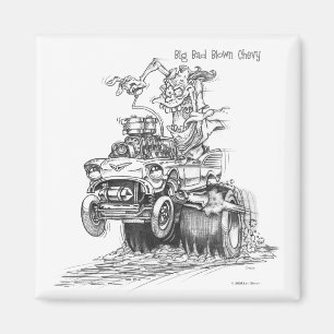 Großes schlechtes durchgebranntes Chevy Magnet