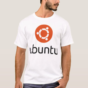 Großes schwarzes Logo der T - Shirts Ubuntu Männ