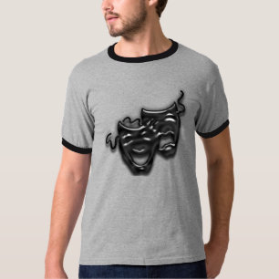 Großes Schwarzes maskiert Wecker-T - Shirt