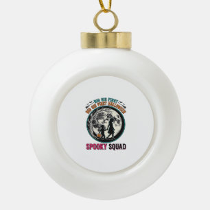 Großes Schwester Halloween-Shirt für ihre erste gr Keramik Kugel-Ornament