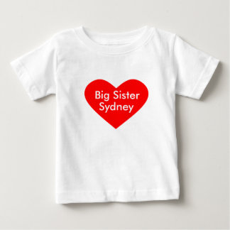 Großes Schwesterkleid mit Namen personalisieren Baby T-shirt