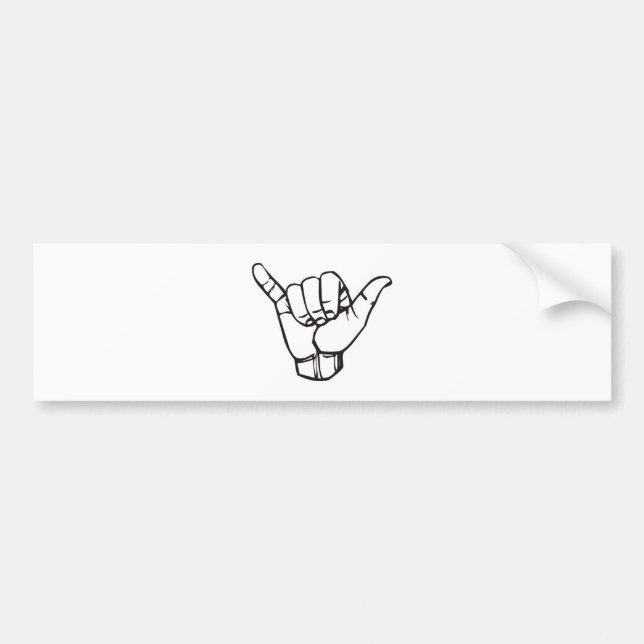 GROSSES SHAKA AUTOAUFKLEBER (Vorne)