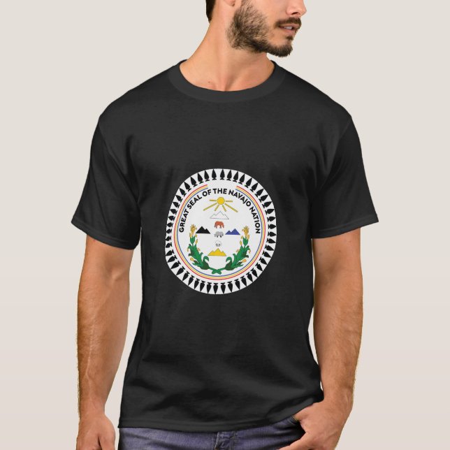 Grosses Siegel der navajo Nation| navajo Nation T-Shirt (Vorderseite)