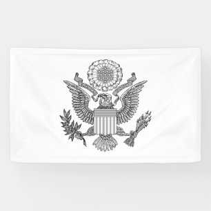 Grosses Siegel der USA (USA) Banner