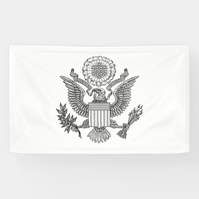 Grosses Siegel der USA (USA) Banner (Horizontal)