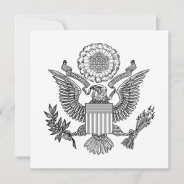 Grosses Siegel der USA (USA) Karte