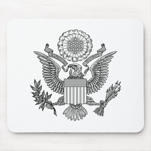 Grosses Siegel der USA (USA) Mousepad (Vorne)