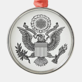 Grosses Siegel der USA (USA) Ornament Aus Metall