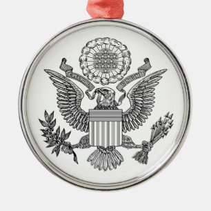 Grosses Siegel der USA (USA) Ornament Aus Metall
