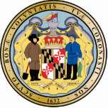 Großes Siegel des Staat von Maryland Freistehende Fotoskulptur<br><div class="desc">Großes Siegel des Staat von Maryland</div>