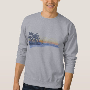 Großes Sonnenuntergang-Hawaiianer-Sweatshirt Sweatshirt