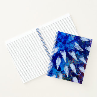 Grosses SpiralNotebook in Skyburst Design Notizbuch