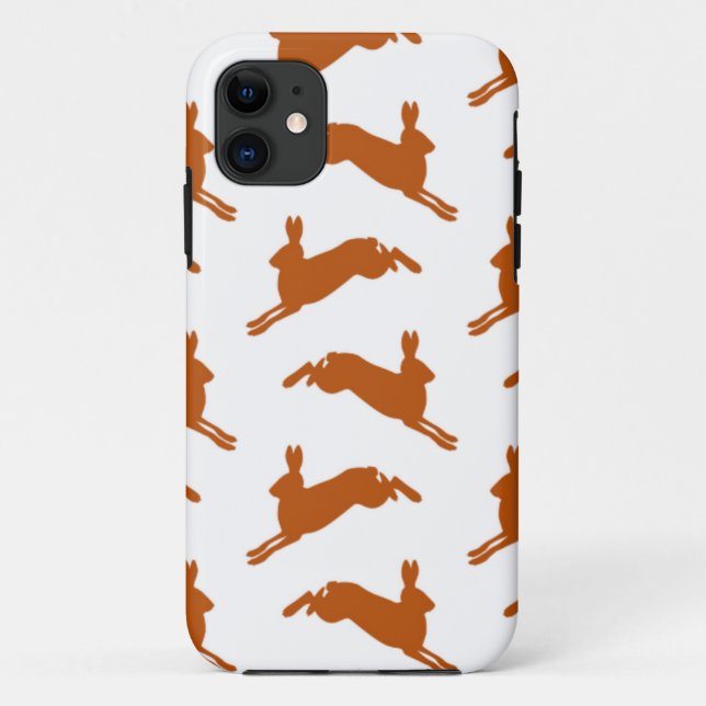 Großes Springenhase-Kitz Brown Case-Mate iPhone Hülle (Rückseite)