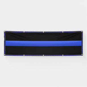 Großes Stern getrimmtes dünnes ExtraBlue Line Banner