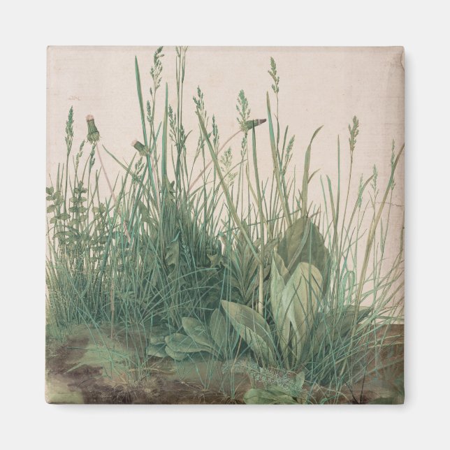 Grosses Stück Turf (von Albrecht Dürer) Magnet (Vorne)