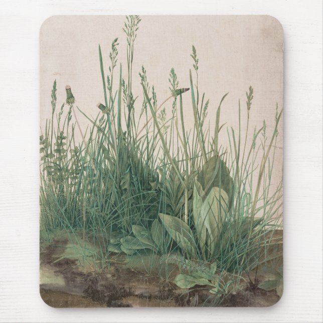 Grosses Stück Turf (von Albrecht Dürer) Mousepad (Vorne)
