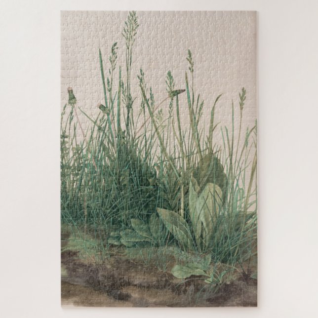 Grosses Stück Turf (von Albrecht Dürer) Puzzle (Vertikal)