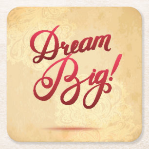 Großes Traumrot Rechteckiger Pappuntersetzer