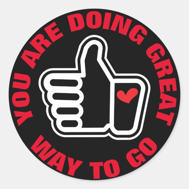 GROSSES TUN RUNDER AUFKLEBER (Vorderseite)