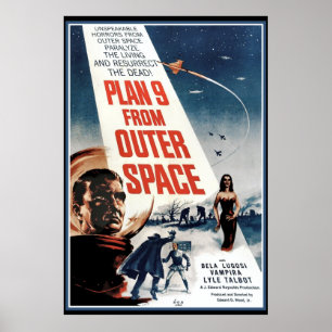 Grosses Vintage Poster - Old Outer Space Movie