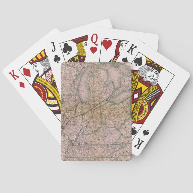 Großes Wabash System Spielkarten (Rückseite)